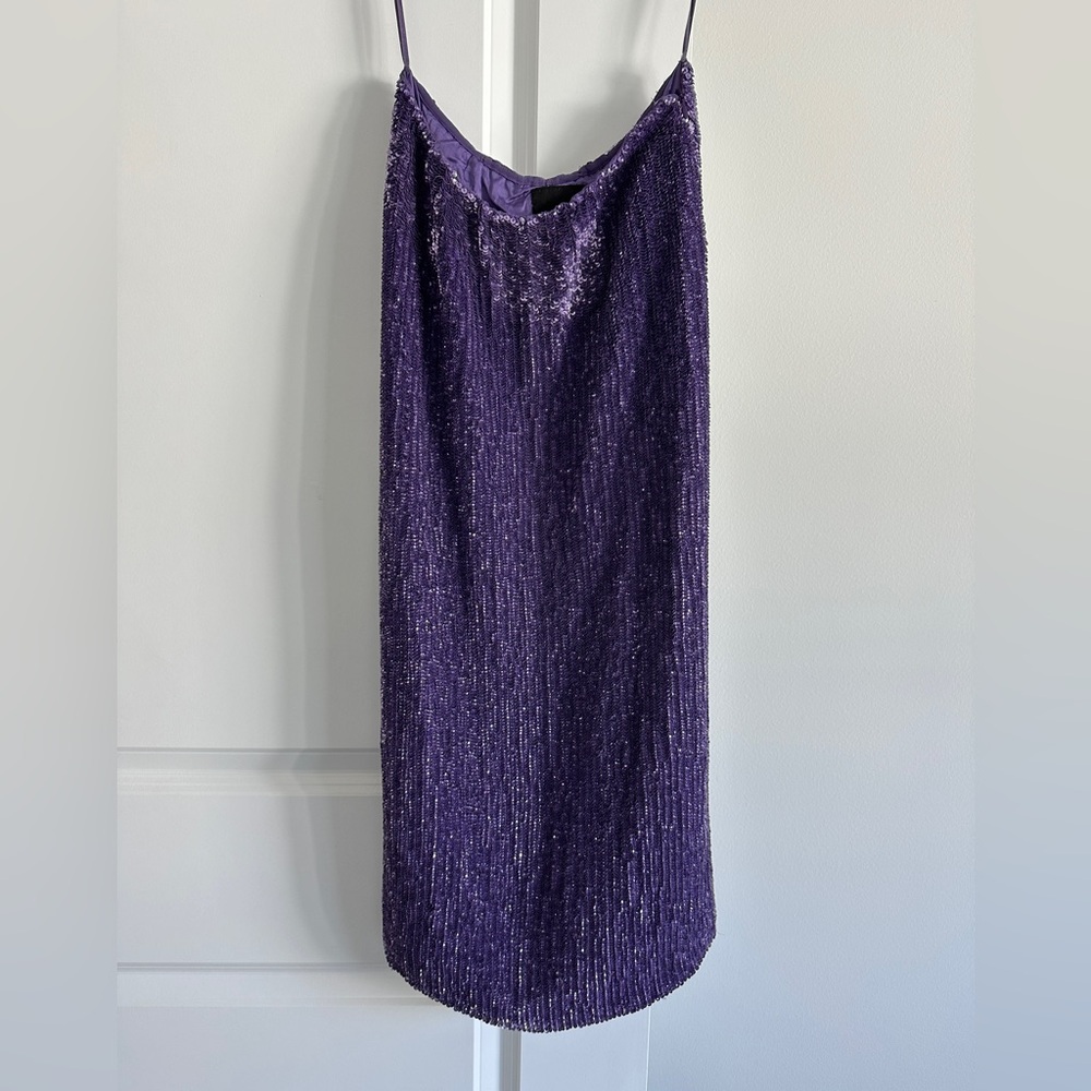 Retrofete Purple Sequin Skirt - NWT
